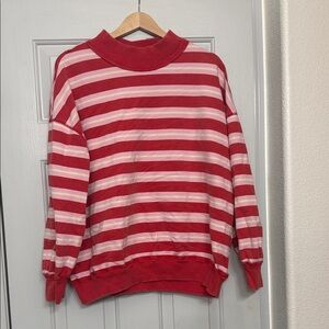 Free People striped sweatshirt